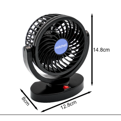 Set 2 Ventilatoare portabile pentru masina 15W negru MARS 306