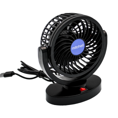 Set 2 Ventilatoare portabile pentru masina 15W negru MARS 306
