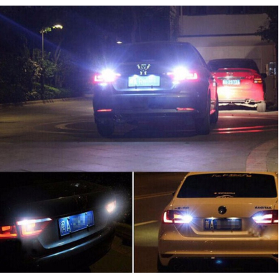 Set 2 x Becuri Auto LED T15 Canbus Instrumente Interior Culoare Alb