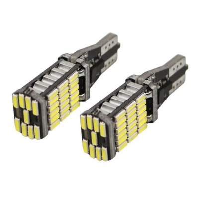 Set 2 x Becuri Auto LED T15 Canbus Instrumente Interior Culoare Alb