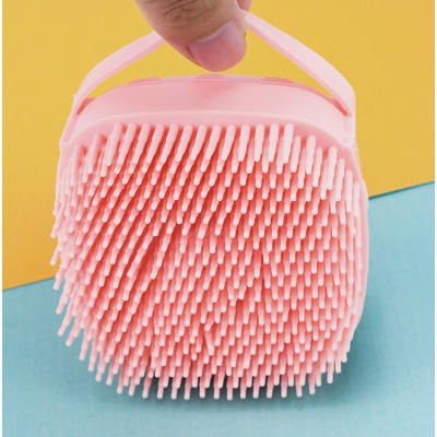 Set 2 x Burete de baie din silicon cu rezervor pentru gel de dus / sampon