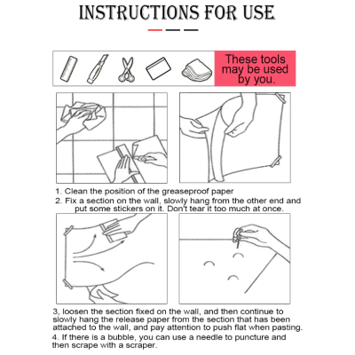 Set 2 x Folie de protectie transparenta pentru bucatarie/geam 60x200cm