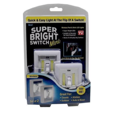 Set 2 x Intrerupatoare fara fir cu LED Super Bright Switch