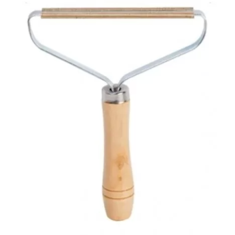 Set 2 x Perie pentru scame si parul de animale, maner de lemn