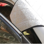 Set 2 x Protectie parbriz XL husa geam auto anti-inghet si parasolar universal prelata ARGINTIE 