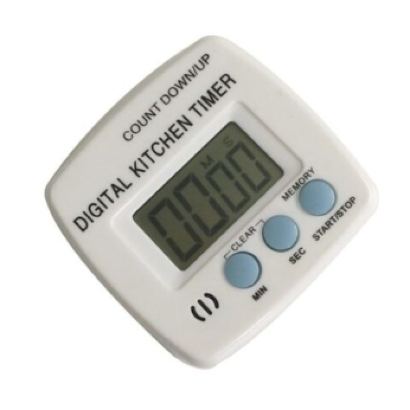 Set 2 x Timer digital bucatarie cu afisaj mare ALB HX101