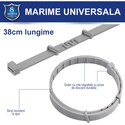 Set 2 x Zgarda CAINI anti purici si capuse 62 cm / 60 grame Antiparazitara