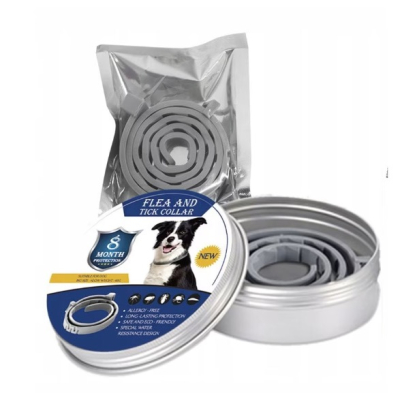 Set 2 x Zgarda CAINI anti purici si capuse 62 cm / 60 grame Antiparazitara