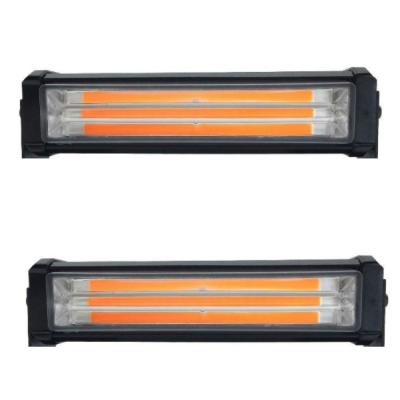 Set 2X Rampa avertizare galbena 3 LED COB