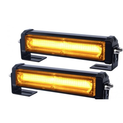 Set 2X Rampa avertizare galbena 3 LED COB