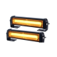 Set 2X Rampa avertizare galbena 3 LED COB