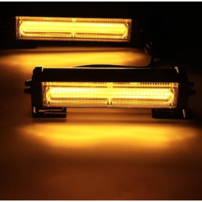 Set 2X Rampa avertizare galbena 3 LED COB