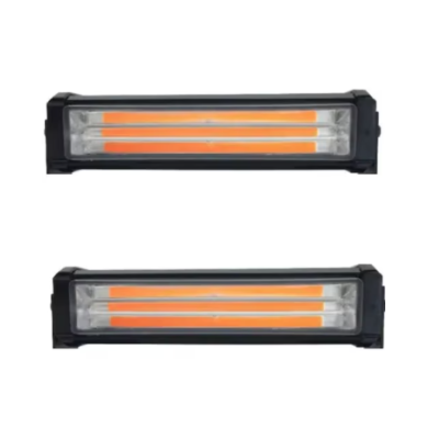 Set 2X Rampa avertizare galbena 3 LED COB