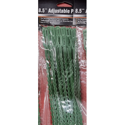 Set 30 coliere verzi din plastic pentru prindere plante gradina