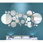 Set 30 Oglinzi decorative din Sticla Acrilica pentru design interior model rotund