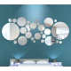 Set 30 Oglinzi decorative din Sticla Acrilica pentru design interior model rotund