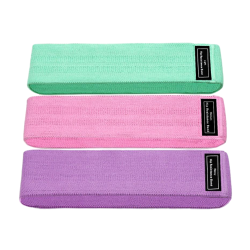 Set 3 benzi elastice fitness 3 niveluri de rezistenta pentru coapse fese si picioare