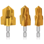 Set 3 burghie HSS aurie otel pentru tevi MMC PVC PPR