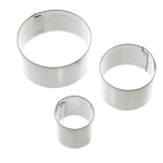 Set 3 forme/cuttere rotunde pentru prajituri CAKE MOLD