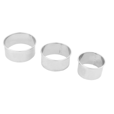 Set 3 forme/cuttere rotunde pentru prajituri CAKE MOLD