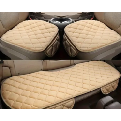 Set 3 huse scaun auto pentru sezut BEJ