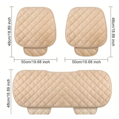 Set 3 huse scaun auto pentru sezut BEJ