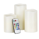 Set 3 lumanari cu LED si telecomanda, Luma Candles