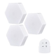 Set 3 spoturi hexagonale LED cu telecomanda