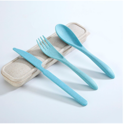 Set 3 tacamuri ecologice Albastru 