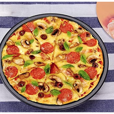 Set 3 tavi rotunde pentru pizza din teflon