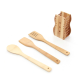 Set 3 ustensile bambus cu suport decor