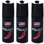 Set 3 x Spray POLICE paralizant de buzunar cu Chilli 