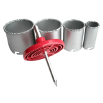 Set 4 carote diamantate  33-73 mm