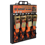 Set 4 chingi ancorare cu clichet 1" x 3 m max 100 kg