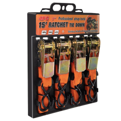 Set 4 chingi ancorare cu clichet 1" x 3 m max 100 kg