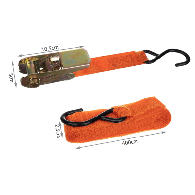 Set 4 chingi ancorare cu clichet 1" x 3 m max 100 kg