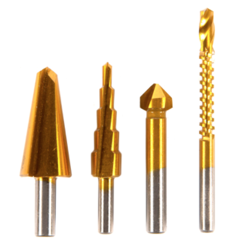 Set 4 freze HSS 8-20 4-12 12-4 6 mm