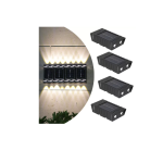 Set 4 lampi solare cu LED bidirectional sus jos