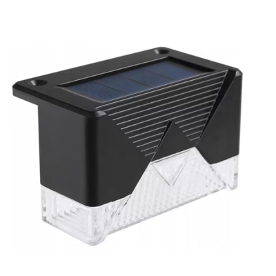 Set 4 Lampi Solare LED pentru scari gard stalpi rezistent la apa senzor de Lumina 8,1 cm x 5 cm x 4,5 cm Lumina Calda