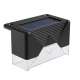Set 4 Lampi Solare LED pentru scari gard stalpi rezistent la apa senzor de Lumina 8,1 cm x 5 cm x 4,5 cm Lumina Calda