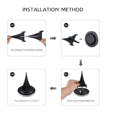 Set 4 Lampi Solare metalice Argintii de Gradina Tip Spot cu 8 Leduri