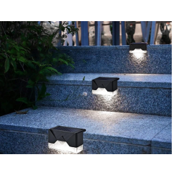 Set 4 Lampi Solare pentru Gard si Stalp cu Senzor de Miscare