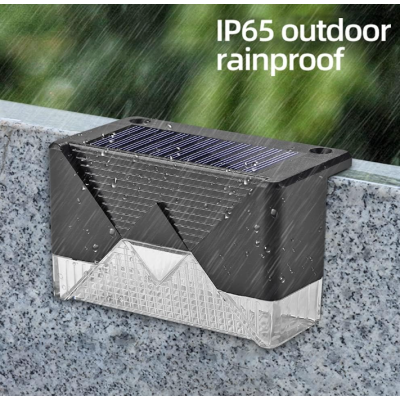 Set 4 Lampi Solare pentru Gard si Stalp cu Senzor de Miscare