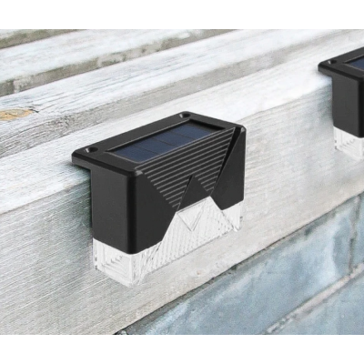 Set 4 Lampi Solare pentru Gard si Stalp cu Senzor de Miscare