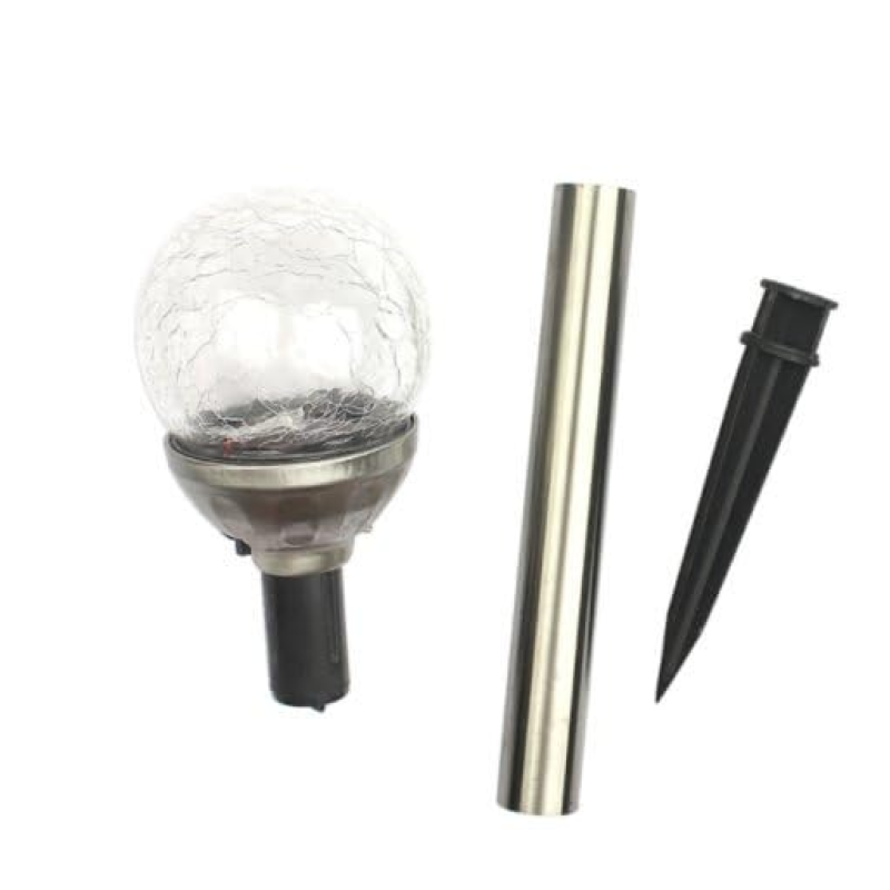 Set 4 lampi solare pentru gradina LED model glob de sticla