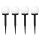 SET 4 Lampi solare X18 pentru gradina sau terasa in forma de GLOB
