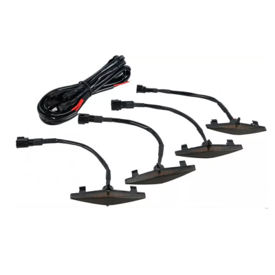 Set 4 lumini de zi si gabarit F3 pentru auto sau autocamioane montaj pe grila 12V/24V