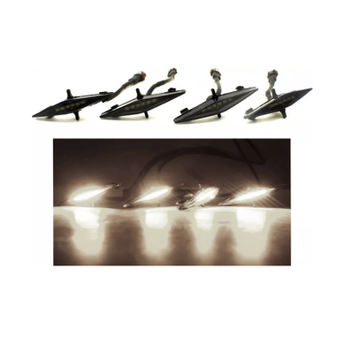 Set 4 lumini de zi si gabarit F3 pentru auto sau autocamioane montaj pe grila 12V/24V