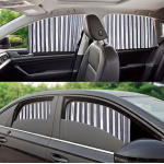 Set 4 parasolare retractabile auto geamuri laterale fata-spate GRI