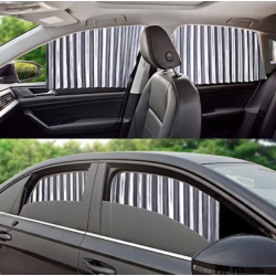 Set 4 parasolare retractabile auto geamuri laterale fata-spate GRI